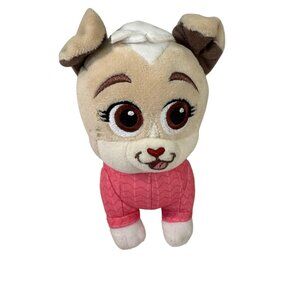 Disney Junior Puppy Dog Pals Keia Stuffed Plush 4.5" Pink Shirt